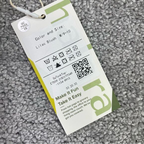 Halara Sports Bra Crop Tank Top Women's Medium Pink Lilac Blush Athletic Yoga - Picture 3 of 7